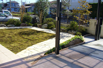 藤沢市T様邸 庭石処分 造園外構・カーポート施工事例 神奈川県・茅ヶ崎市・寒川町・藤沢市・鎌倉市・平塚市