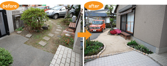 「もう草取りしたくない!」を実現~茅ヶ崎市S様邸の施工例 庭 ガーデン エクステリア 造園 剪定 雑草 除草 草取り お庭のリフォームはグリーンパトロール 神奈川県・茅ヶ崎市・寒川町・藤沢市・鎌倉市・平塚市